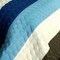 3-Piece Handmade Full/Queen Quilt Set, Reversible, Horizontal Stripes